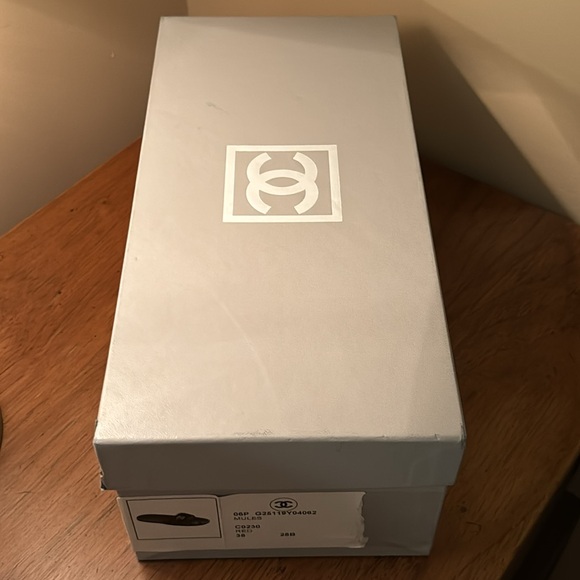 Authentic Chanel Logo Mules - Picture 8 of 9